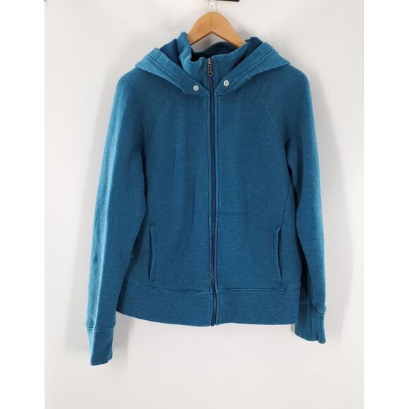 Zella Women's Blue Zip Up Sweater HoodedSize‎ L - Picture 1 of 8